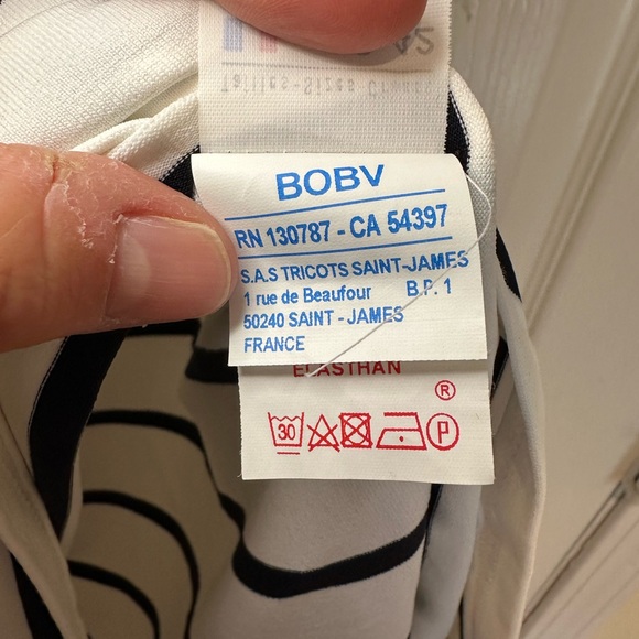 Saint James Brenton Striped Form Fitting Nautical Dress - Picture 8 of 9